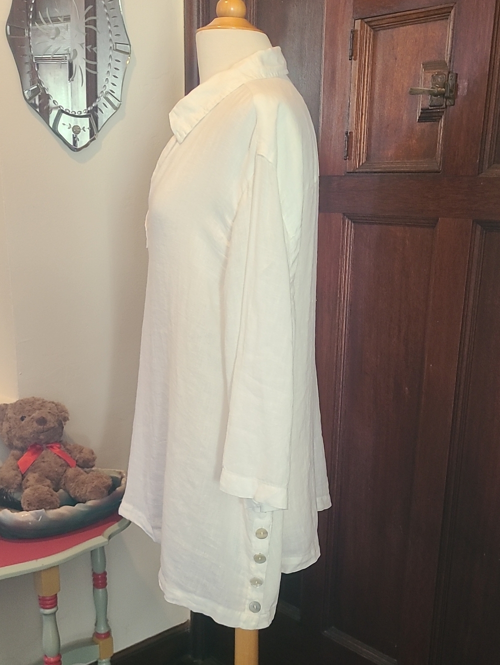 NWT Tahari 100% Linen Tunic Top Size 3x - Picture 3 of 12